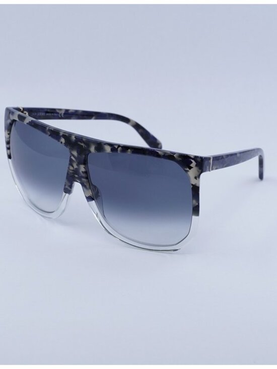 Loewe LW40001I 56B Filipa Sunglasses Blue Havana Square Frame, Smoke Lenses main image 8